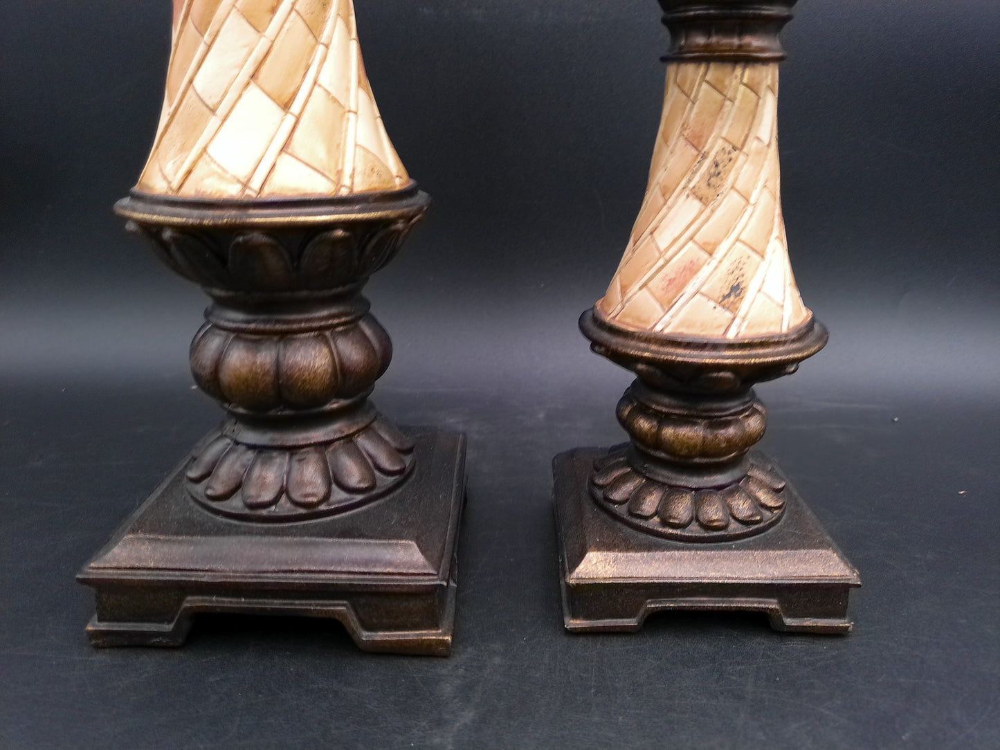 Candle Stick Holders and Capri Candle Vintage Beautiful Design set of 2