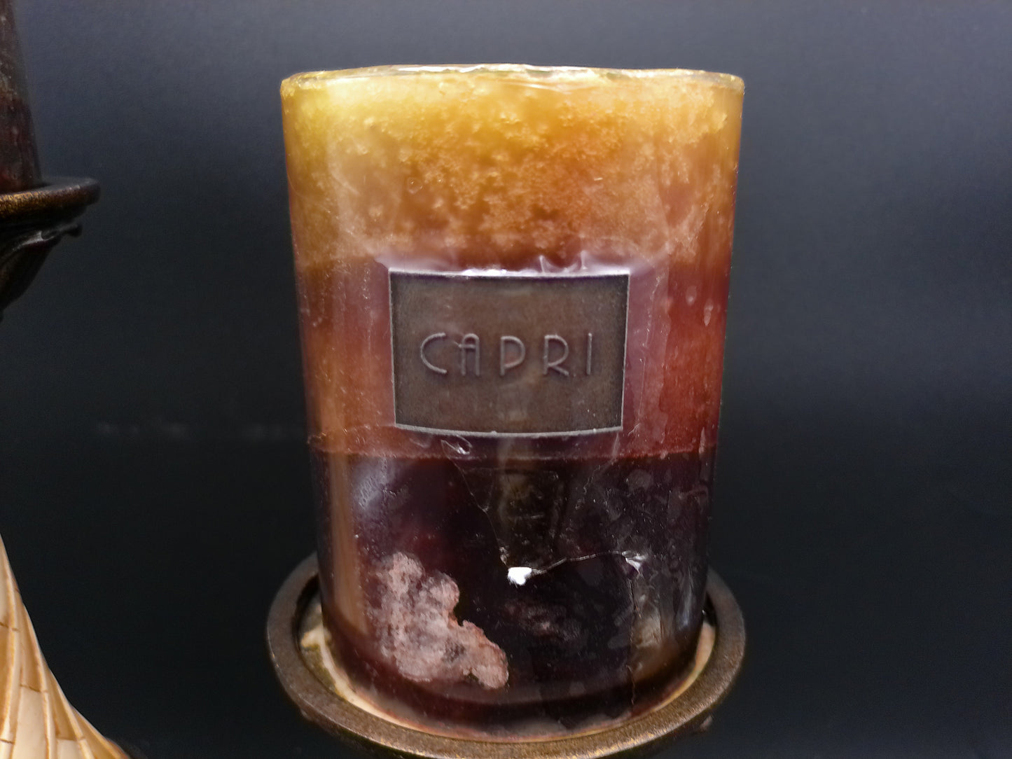 Candle Stick Holders and Capri Candle Vintage Beautiful Design set of 2