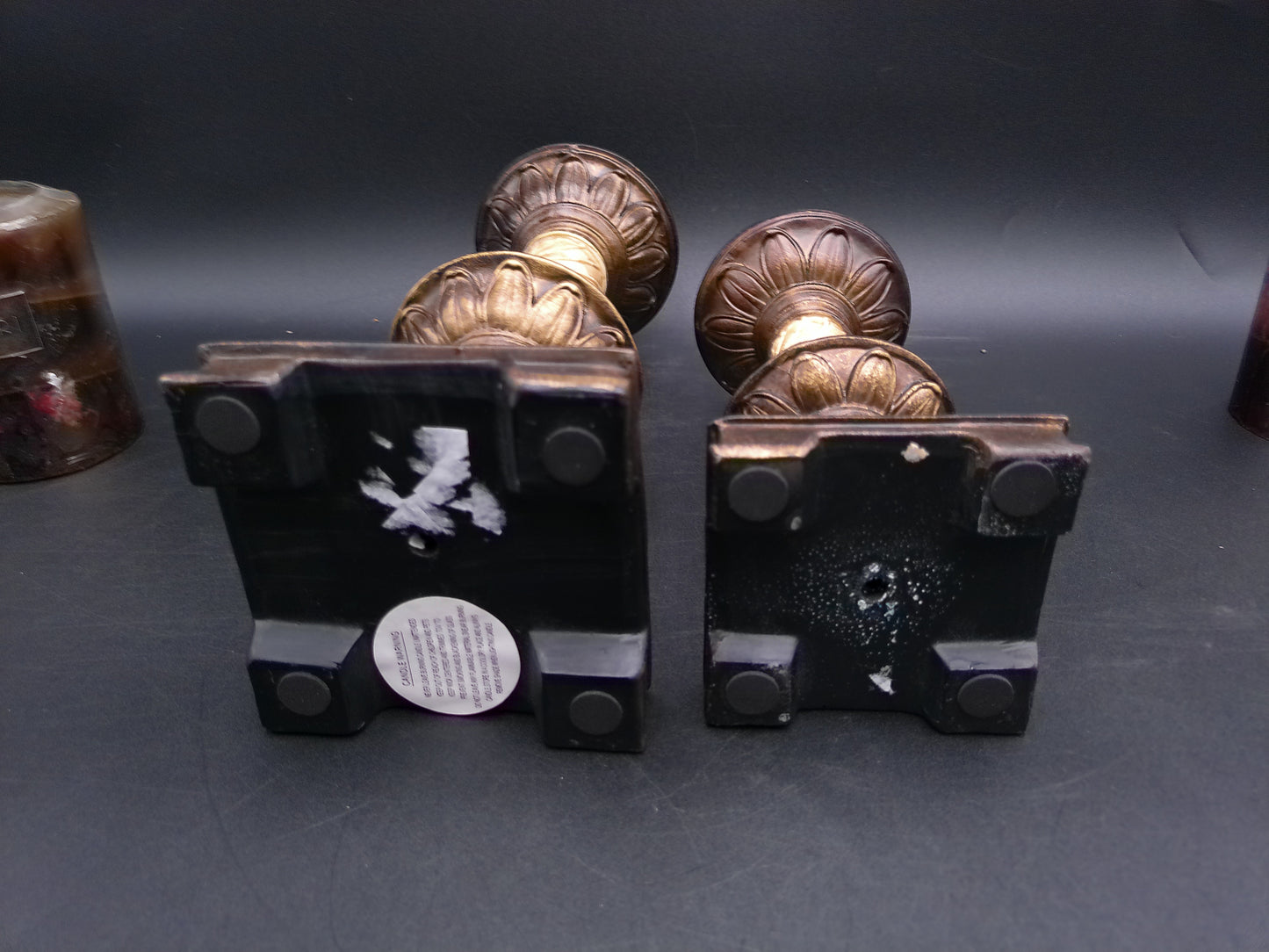 Candle Stick Holders and Capri Candle Vintage Beautiful Design set of 2