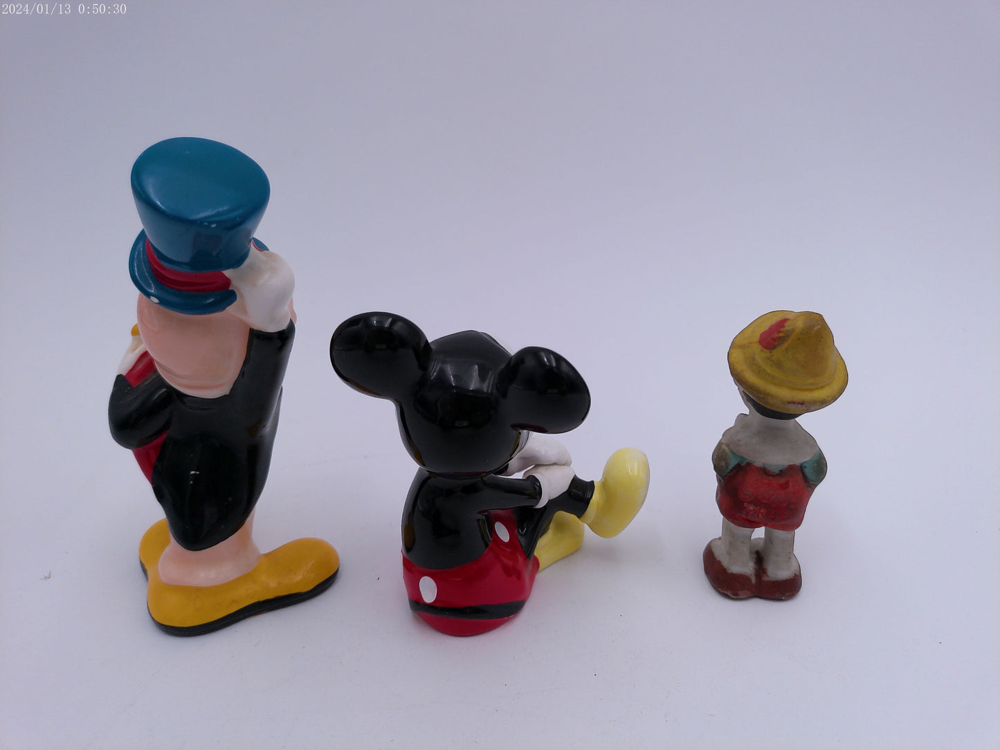 Disney Vintage Figurines Mickey Mouse Jiminy Cricket