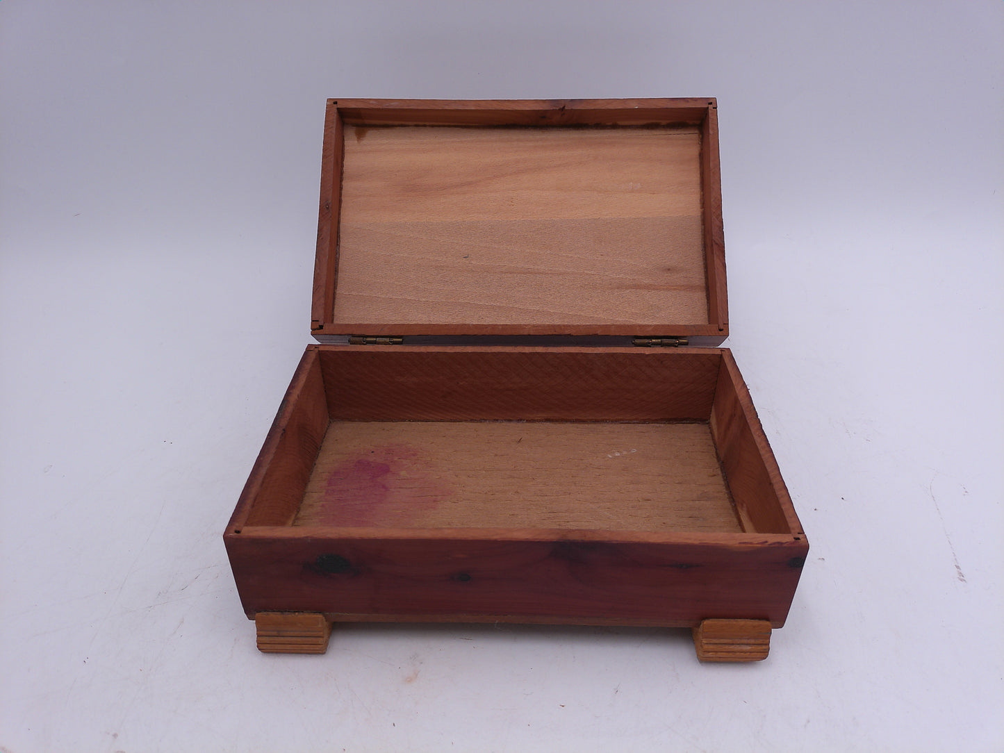 Jewelry Box keepsake box Wood Chest Box with House by River picture
