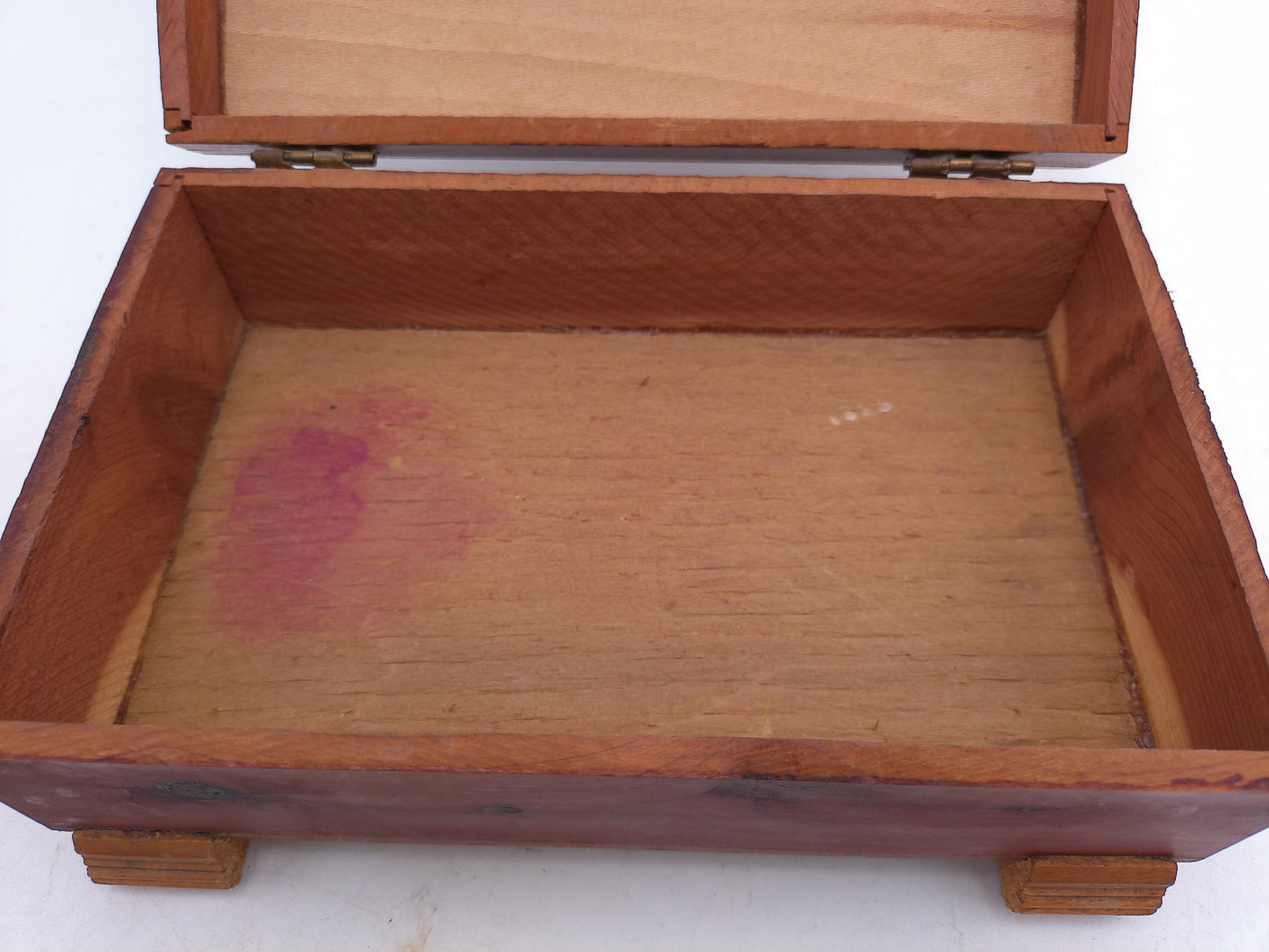 Jewelry Box keepsake box Wood Chest Box with House by River picture
