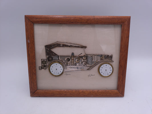 Vintage Girard's Watch Picture Original Art Piece 10.5" X 12" Signed by Artist