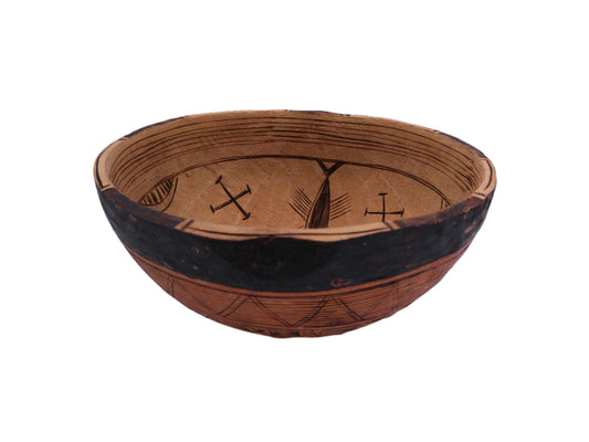 Old Wooden African Bowl African Decoration