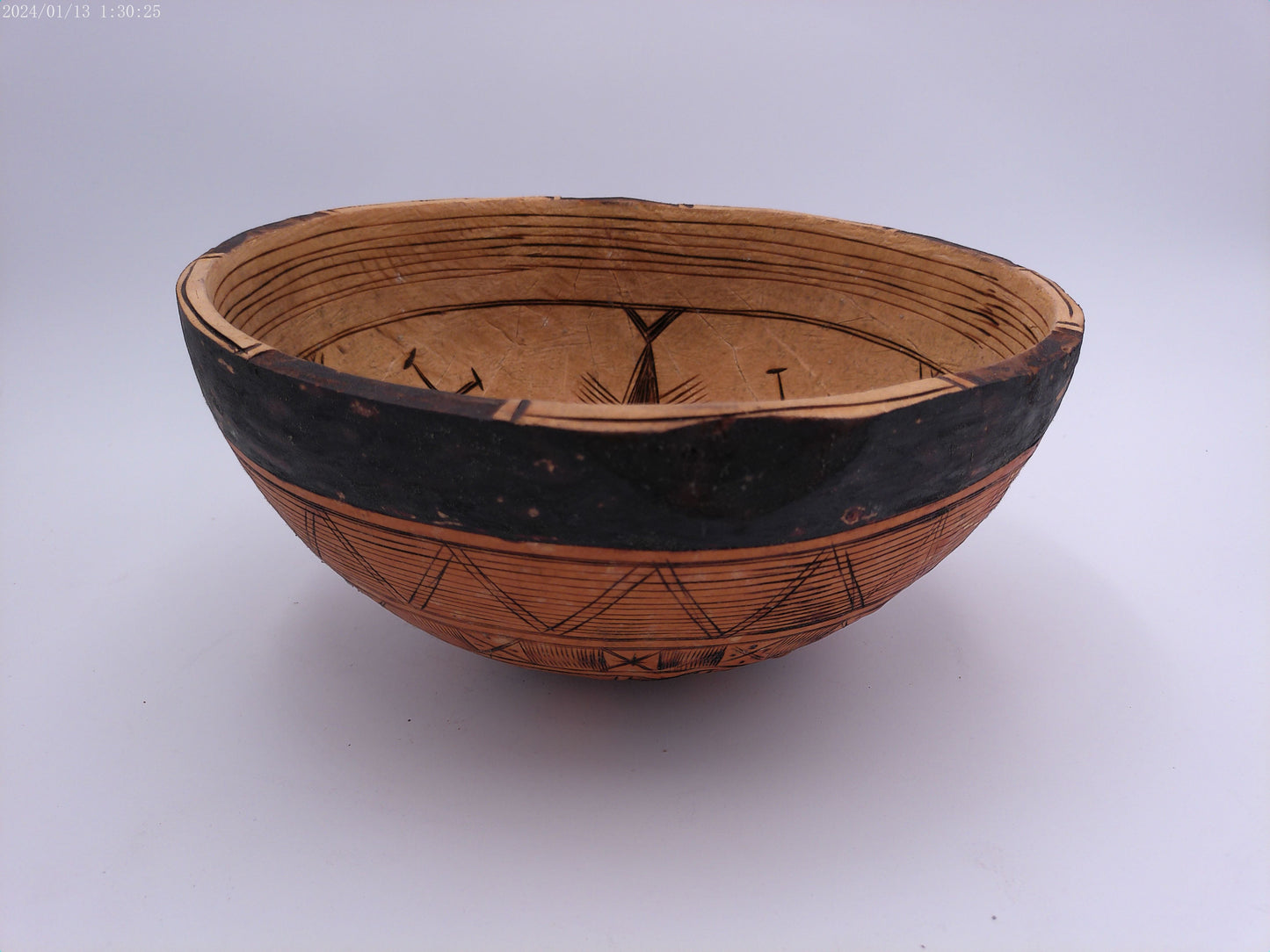 Old Wooden African Bowl African Decoration