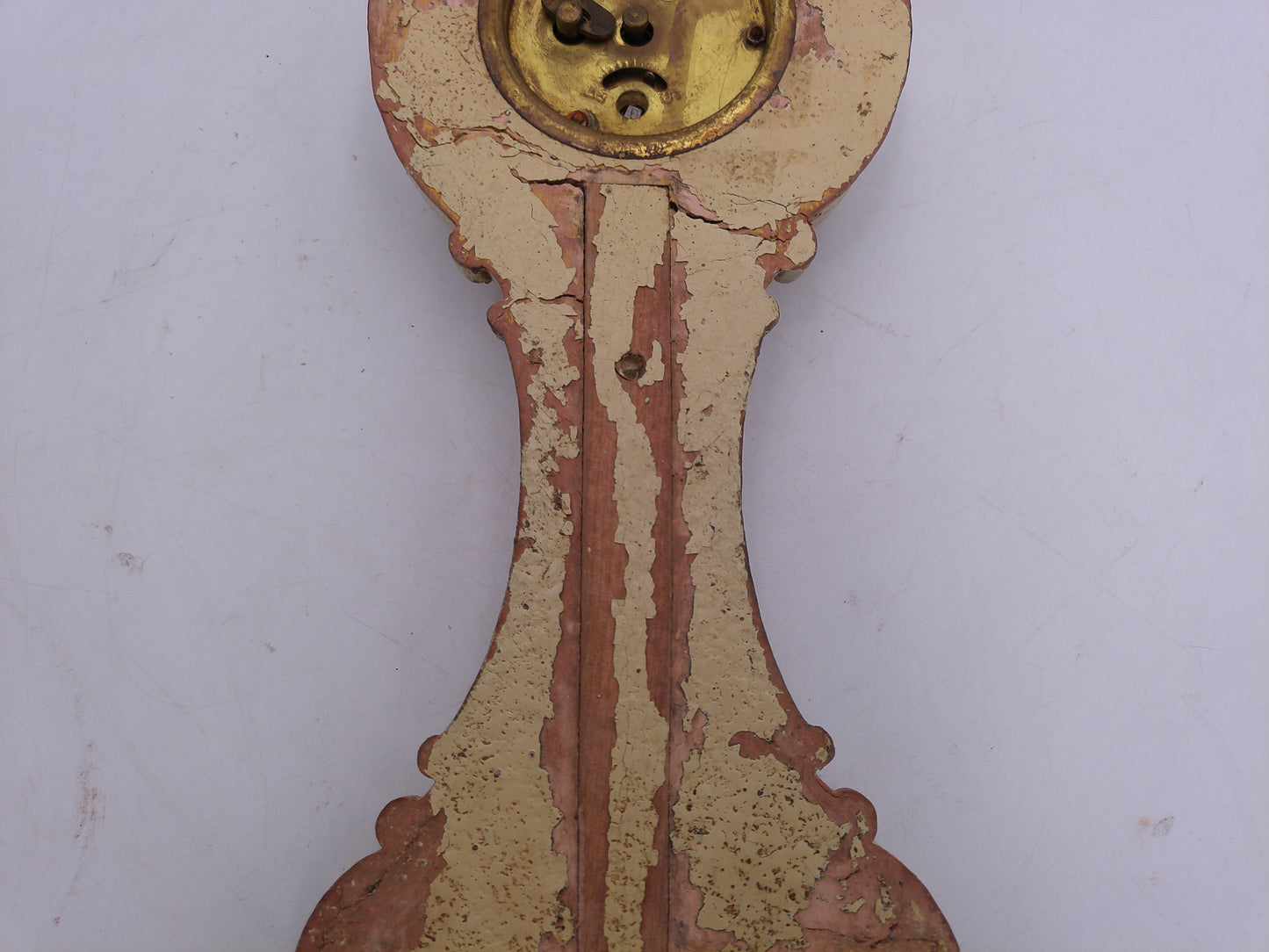 Wall Clock Very old Sail boat Picture on front Wind-up