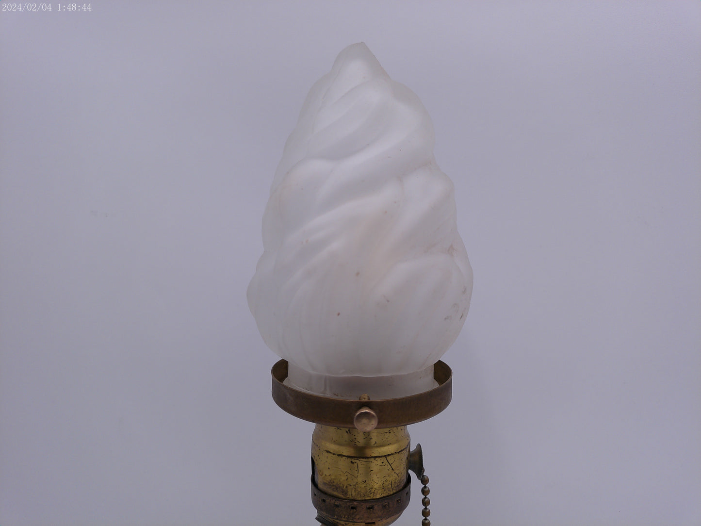 Brass Candle Holder Vintage Table Lamp