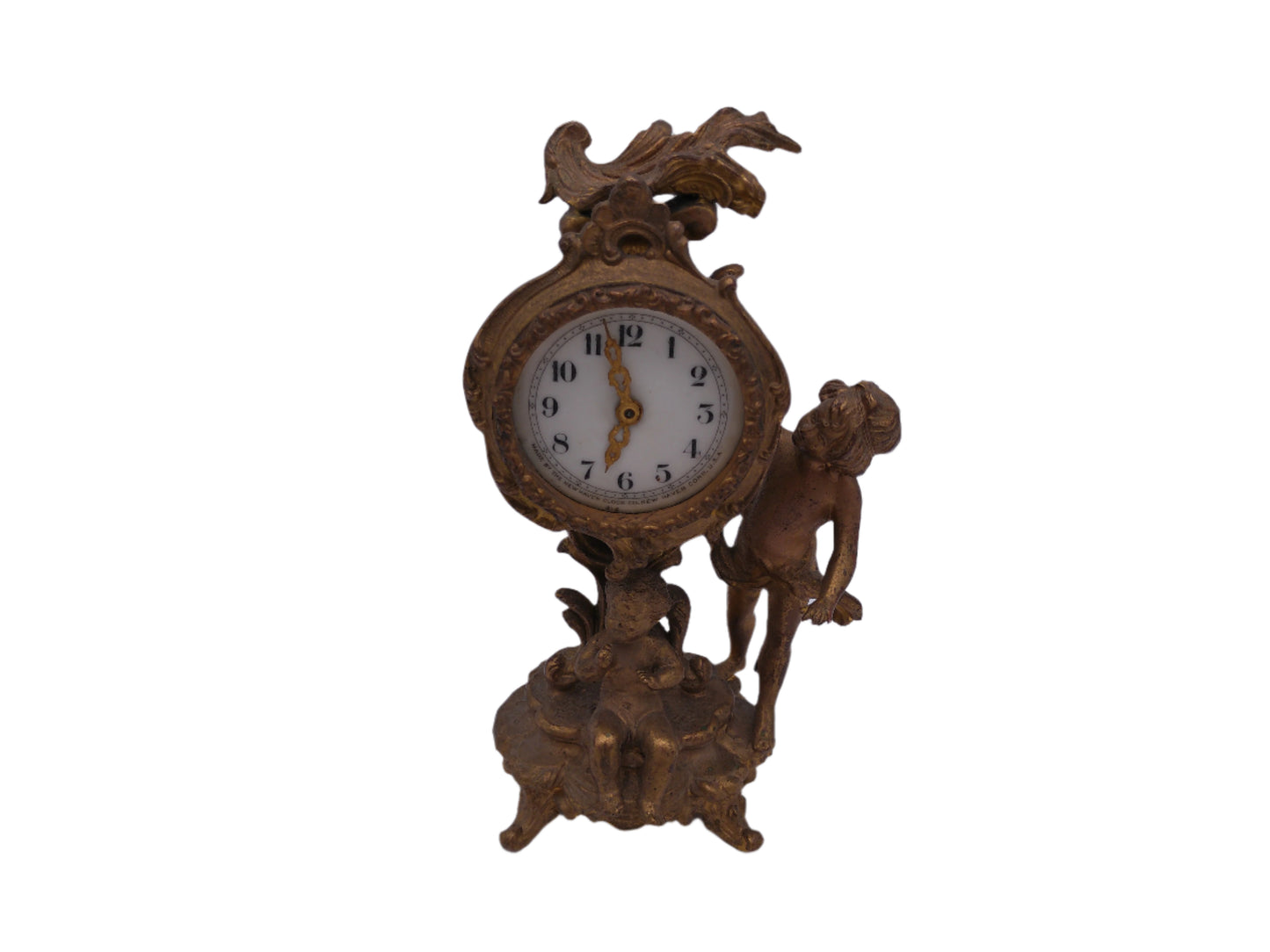 New Haven Clock Co Victorian Mantel Clock Vintage