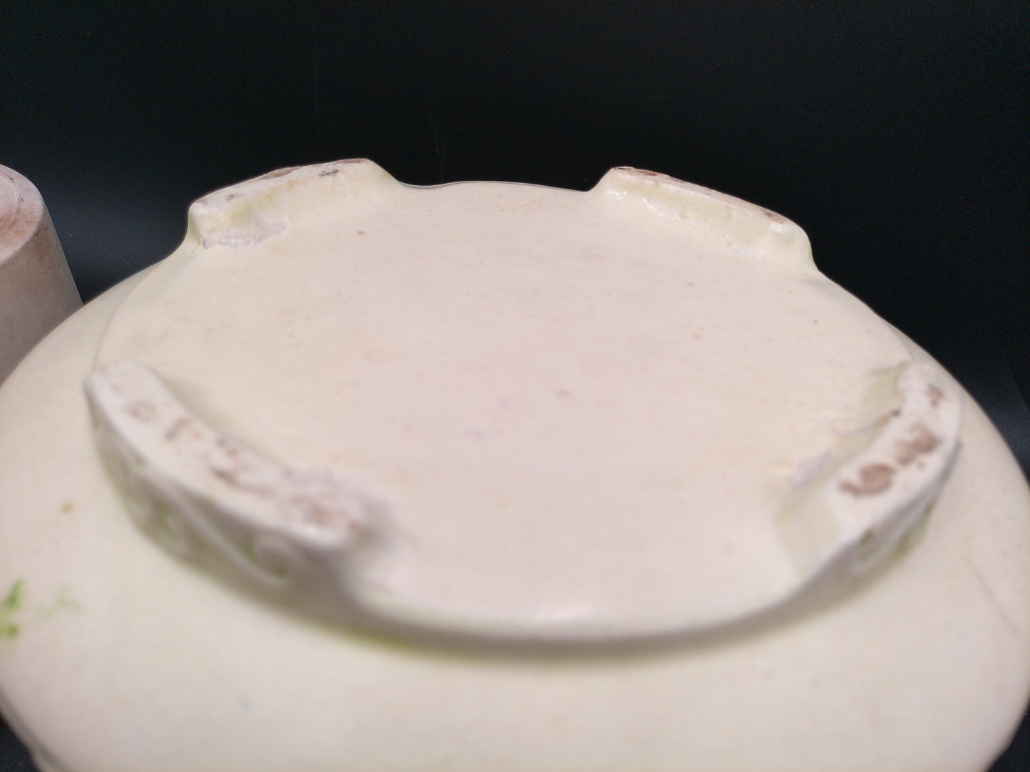 Floral Ceramic Pot Vase with Insert Vintage
