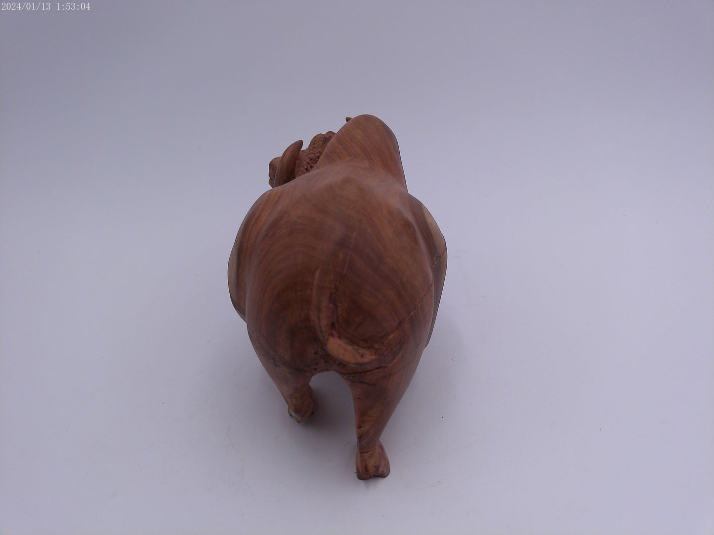 African Water Buffalo wood Statue Vintage