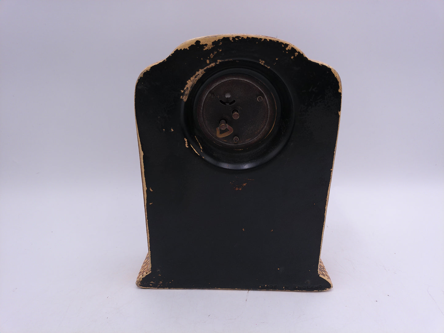 Ceramic Pottery British Mantel Piece Mantel Clock Vintage Works