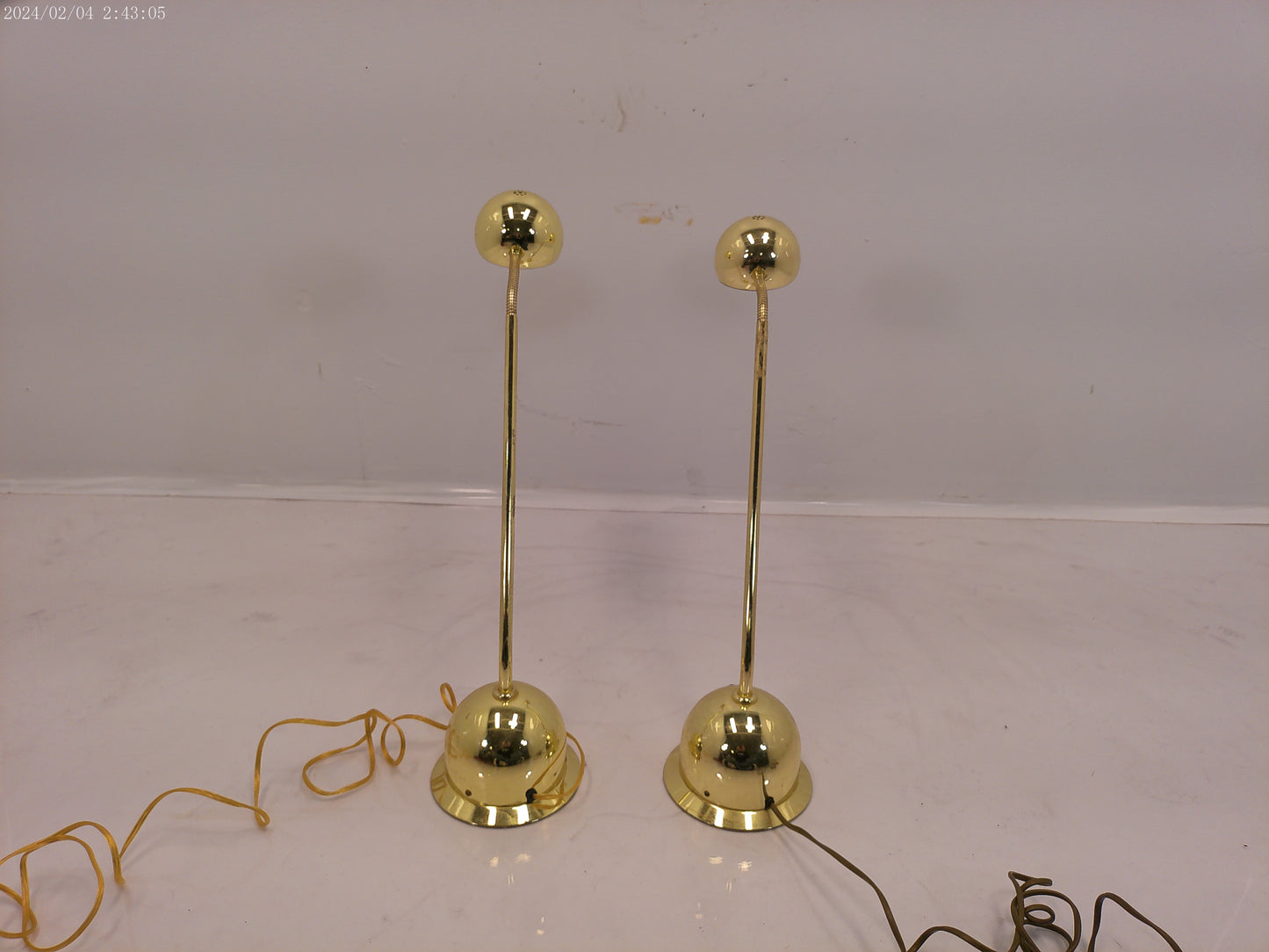 Pair of Brass desk lamps Vintage
