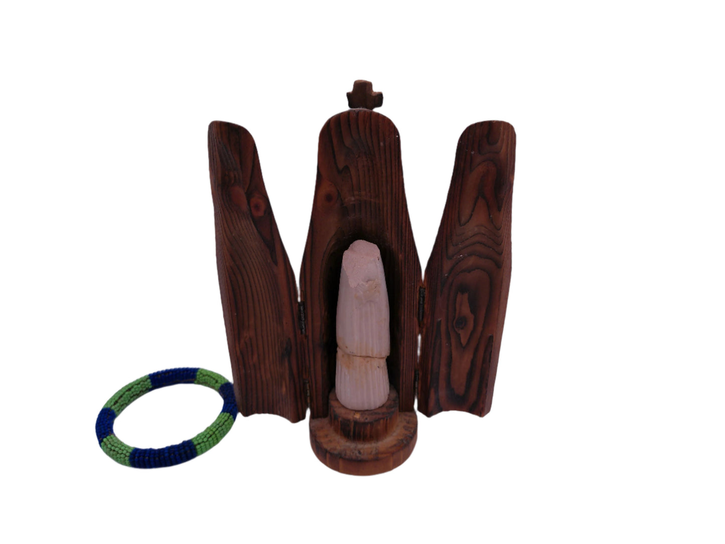 Craved Statue In Wood Case