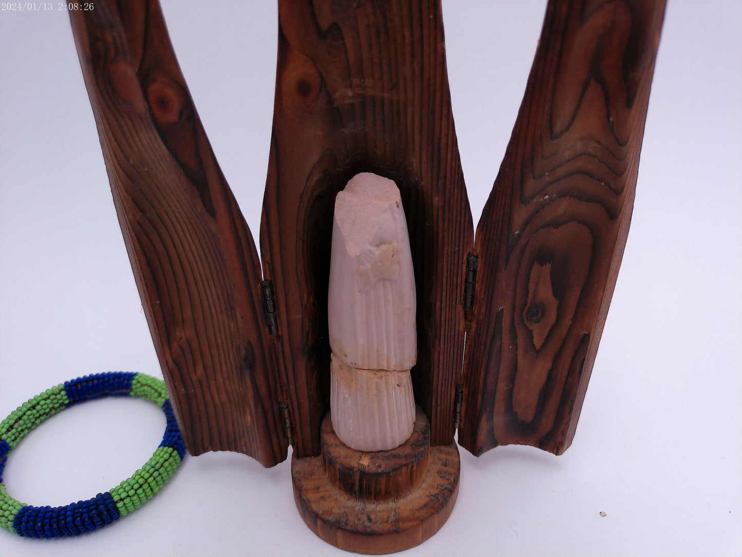 Craved Statue In Wood Case