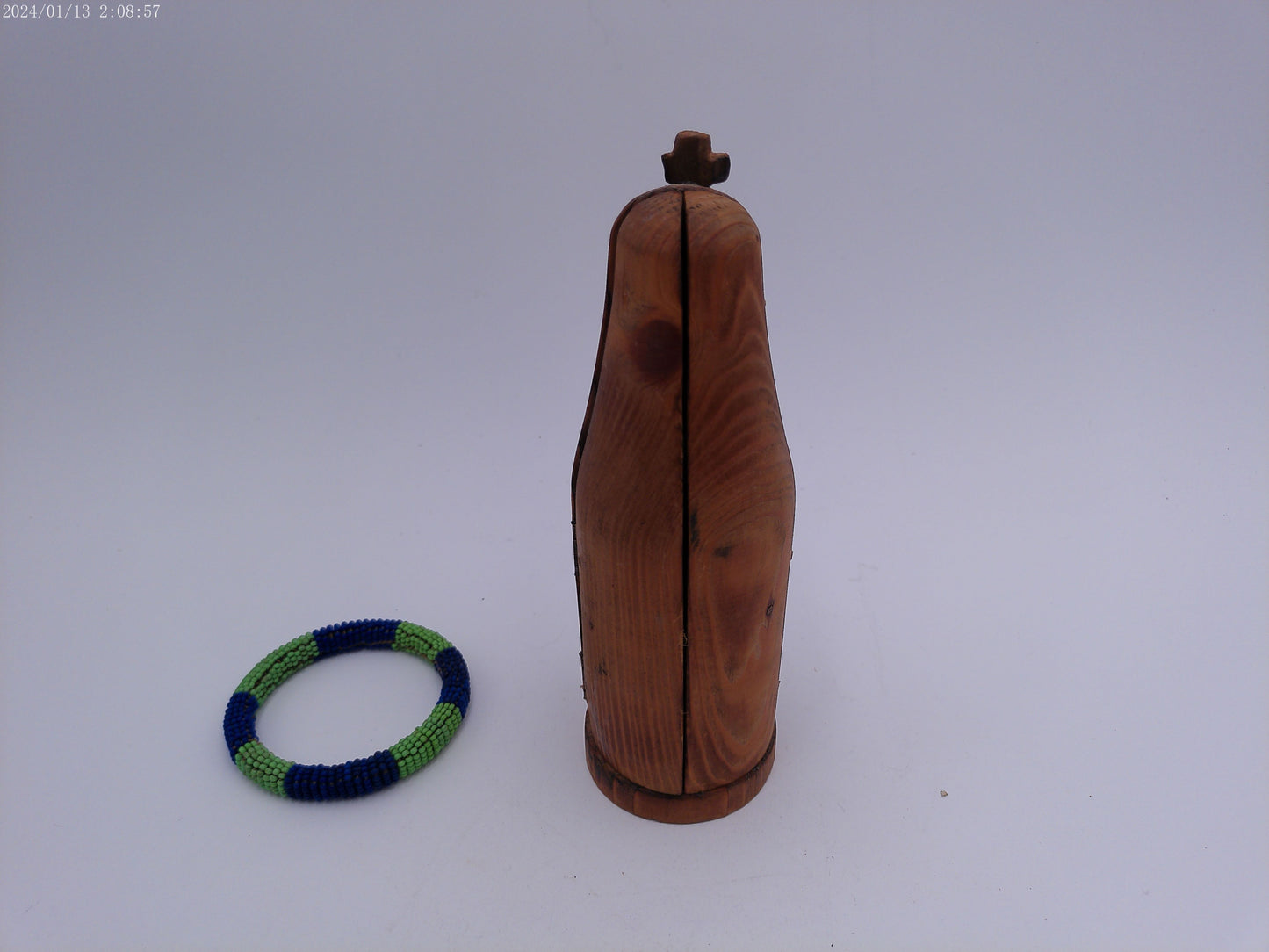 Craved Statue In Wood Case