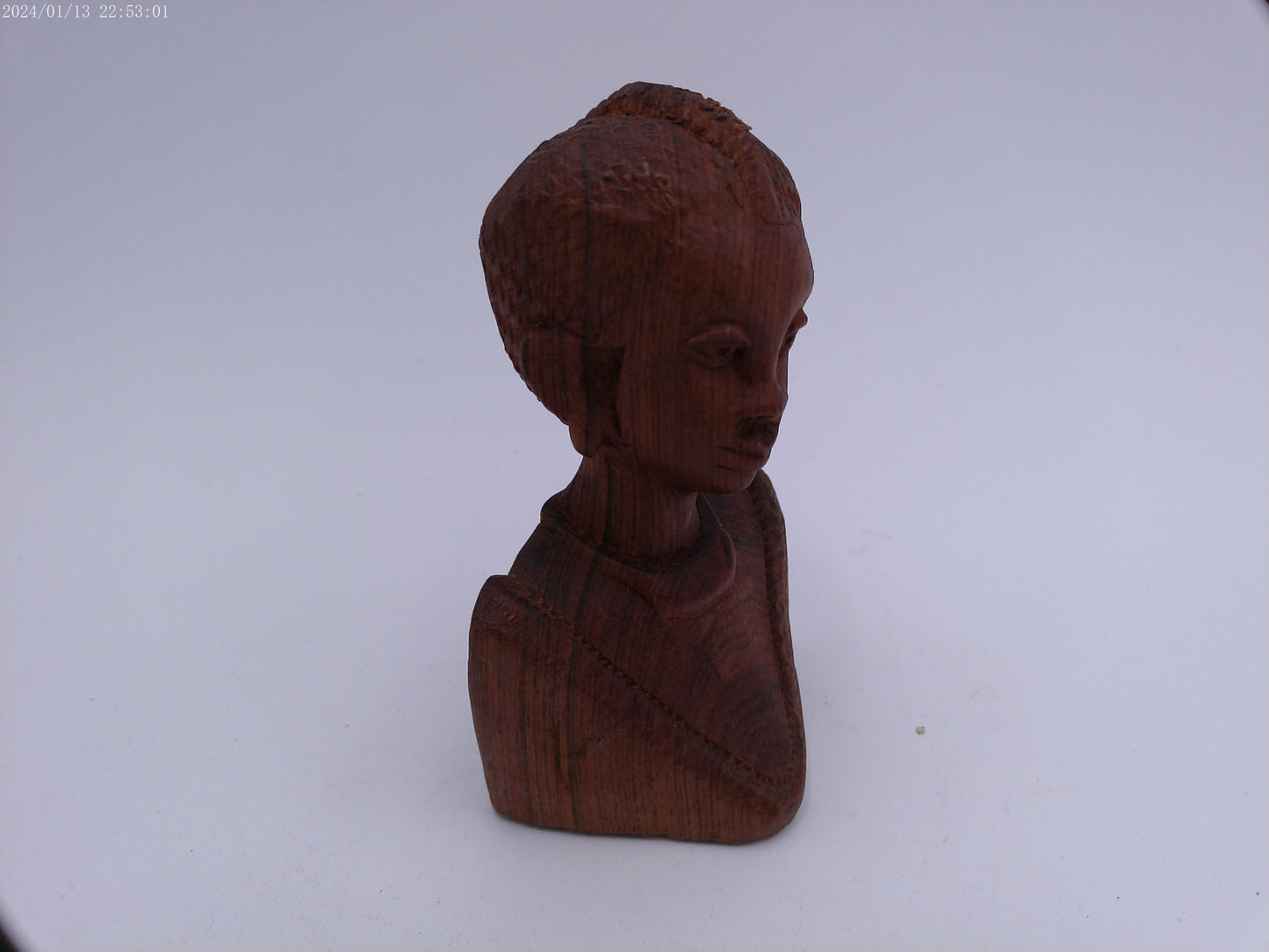 Hand Carved Wooden Tribal Lady Bus