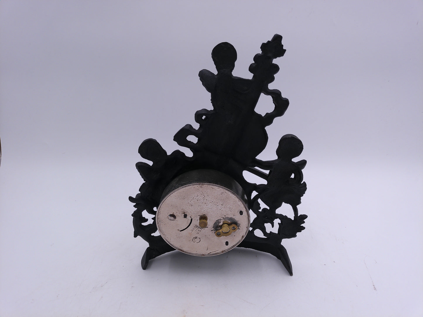 Baroque Style Cherub Musical Ornate Mantel Clock Vintage