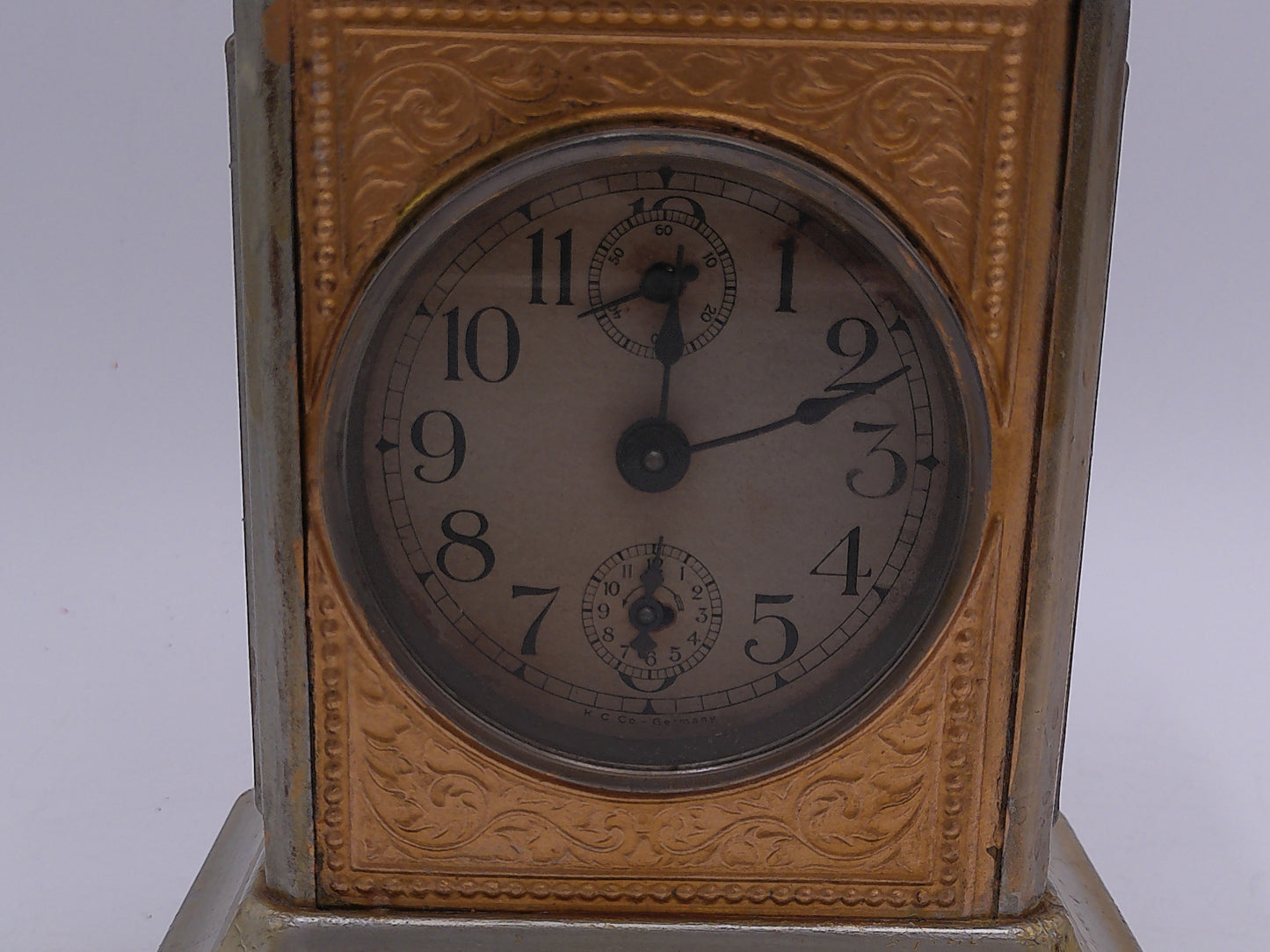 German musical clock by FMS Fredrich Mauthe from Swchwenningen Germany Antique