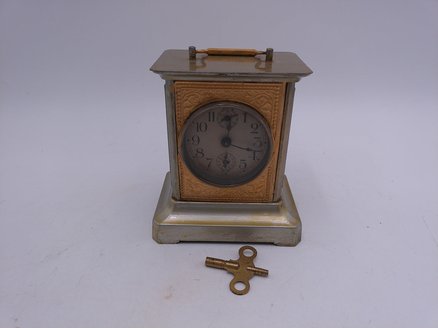 German musical clock by FMS Fredrich Mauthe from Swchwenningen Germany Antique