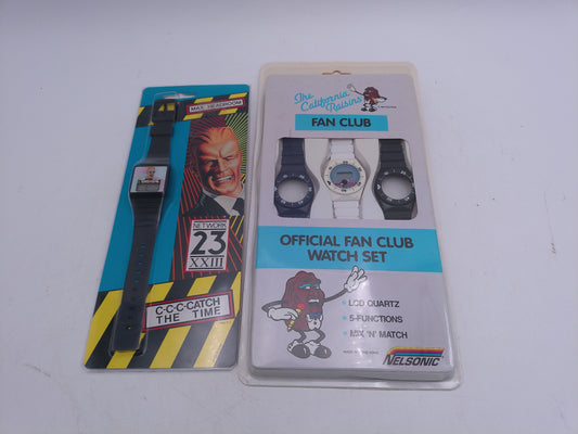 California Raisins Fan Club Official set  and  Max Headroom Watch