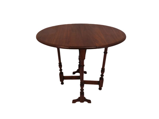 Victorian Top Gate-leg Oval Folding Solid Oak Coaching Table