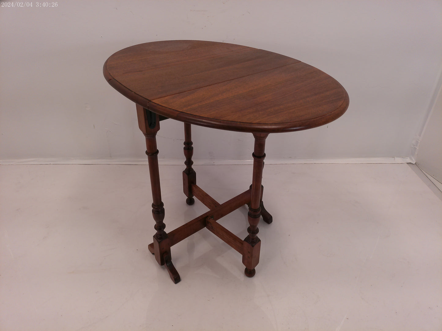 Victorian Top Gate-leg Oval Folding Solid Oak Coaching Table