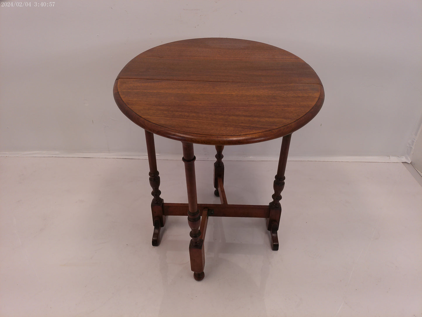 Victorian Top Gate-leg Oval Folding Solid Oak Coaching Table