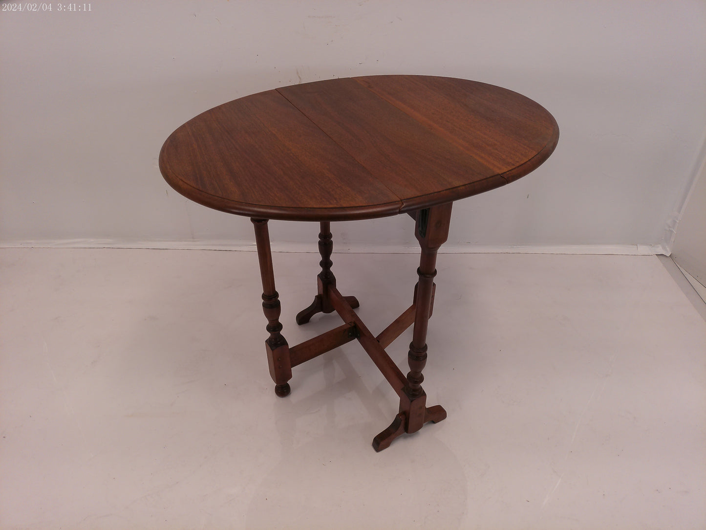 Victorian Top Gate-leg Oval Folding Solid Oak Coaching Table