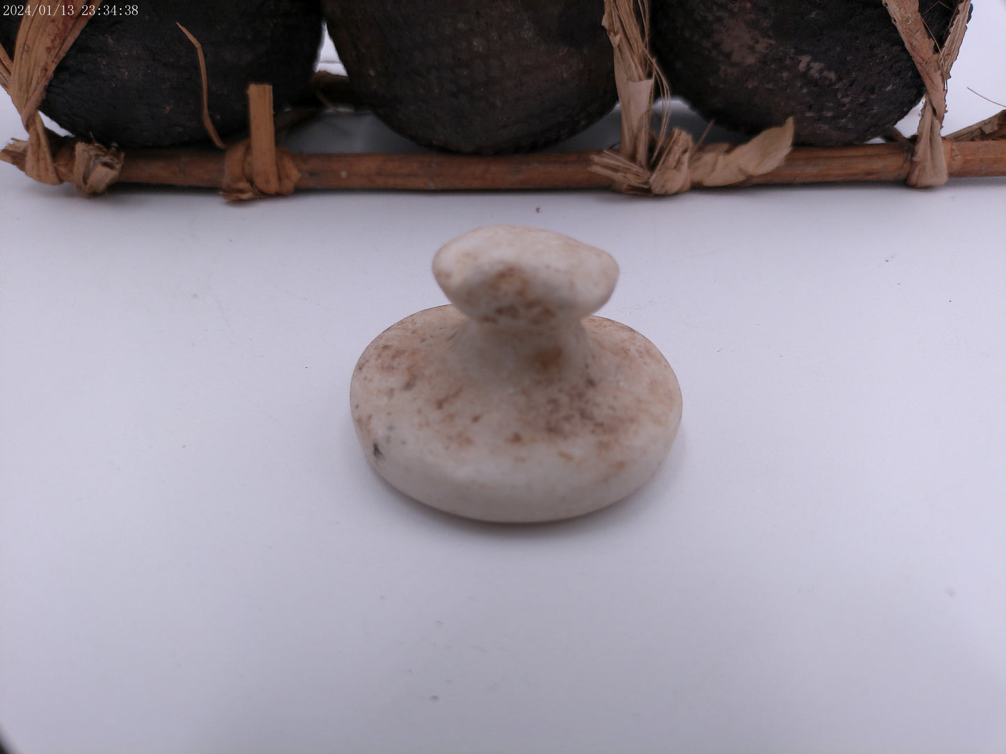 African Triple Clay Pot Set Kenya Storage Bamboo Clay Pots Boho Succulents