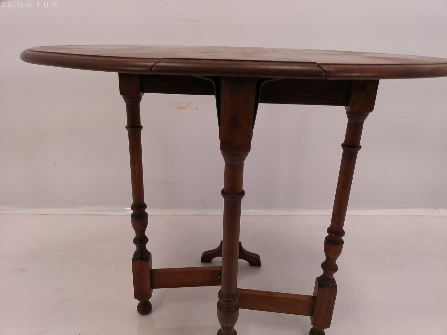 Victorian Top Gate-leg Oval Folding Solid Oak Coaching Table