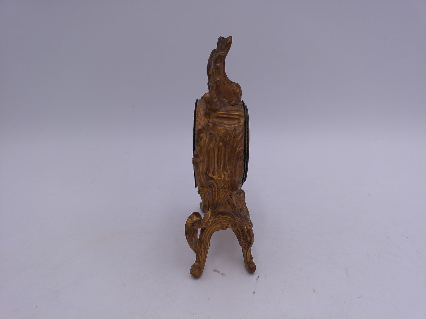 Table clock Small Gilded Bronze Mantel Clock - Bronze Vintage