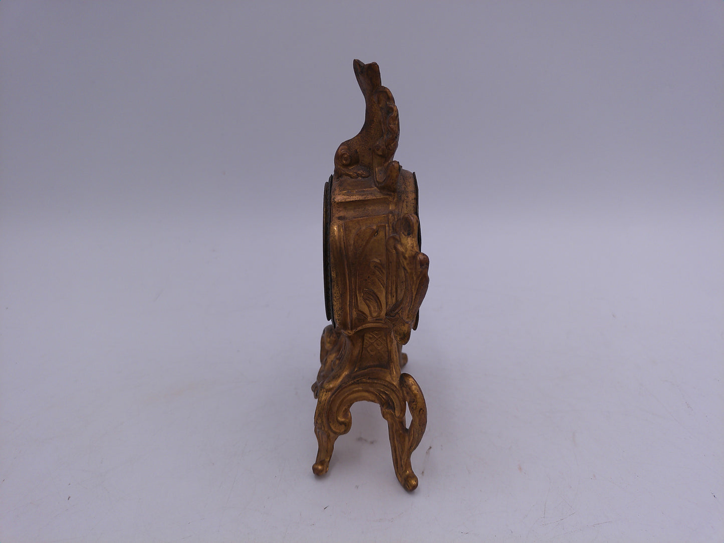 Table clock Small Gilded Bronze Mantel Clock - Bronze Vintage