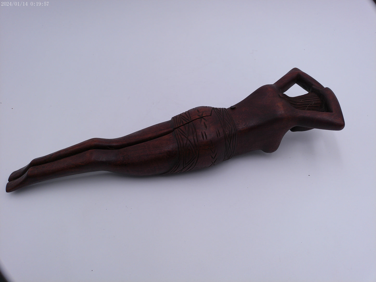 Polynesian Hand Carved Wood Nutcracker