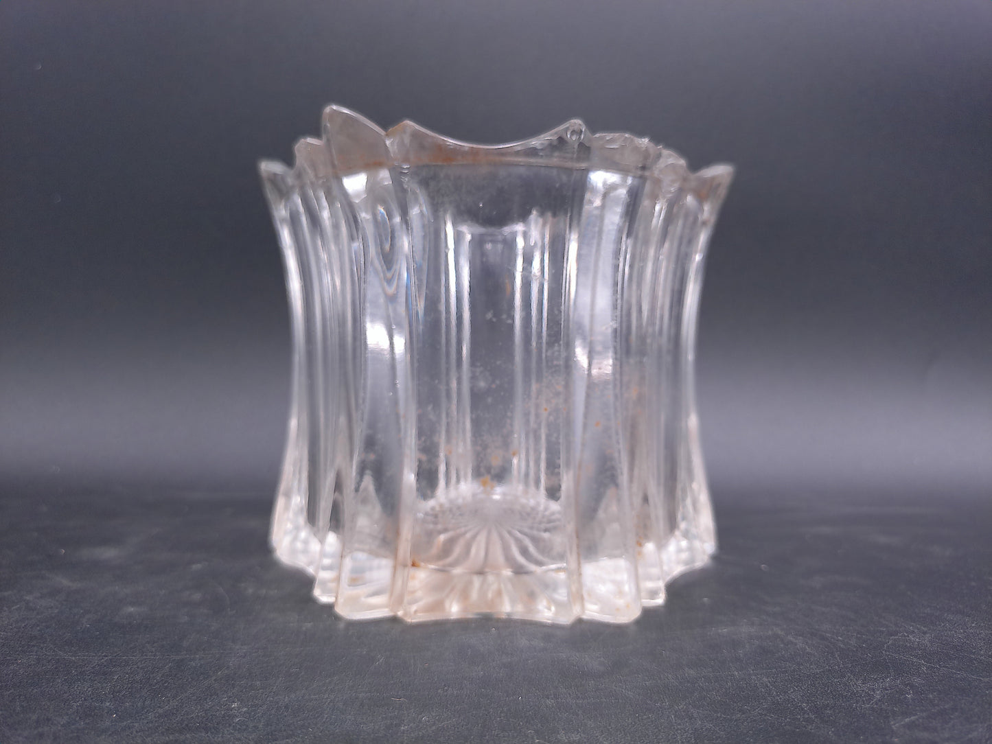 Glass Bowl Dish Candy Candle Holder Vintage