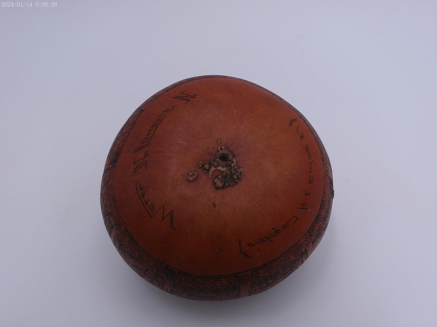 African Hand Carved Gourd