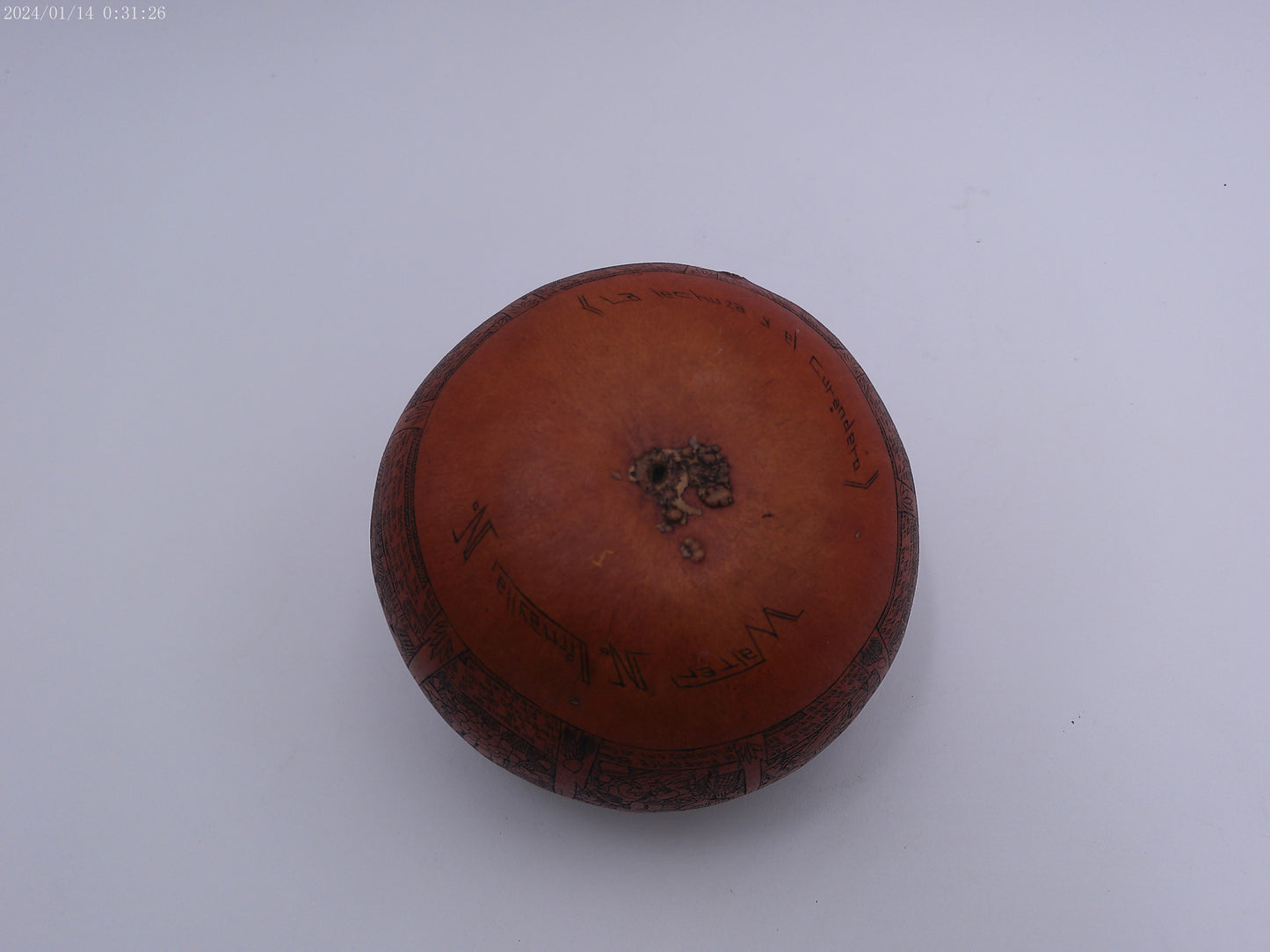 African Hand Carved Gourd