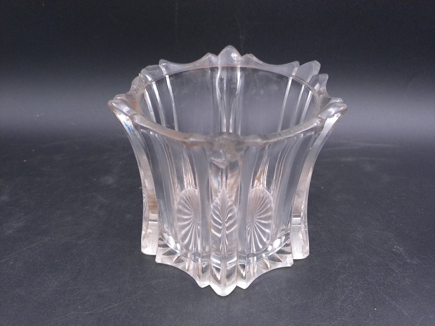 Glass Bowl Dish Candy Candle Holder Vintage