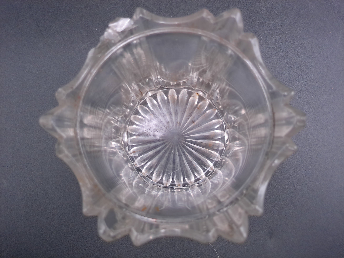 Glass Bowl Dish Candy Candle Holder Vintage