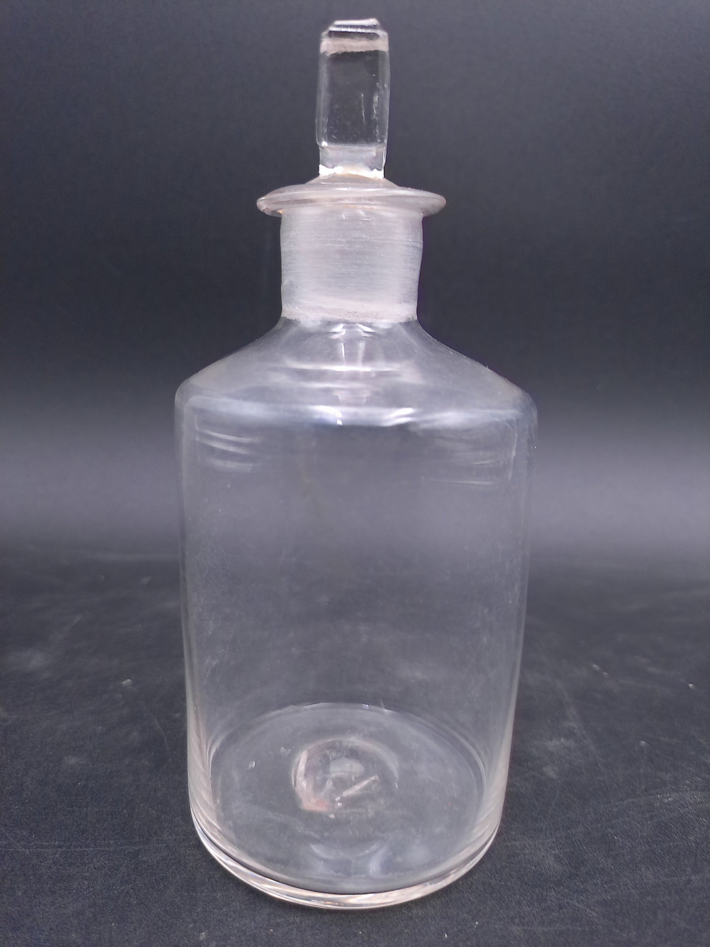 Glass Cologne Bottle With Stopper Peacock Vintage