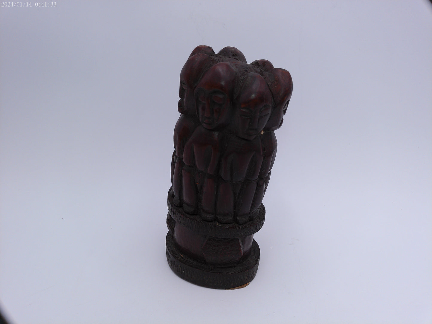 African Hand Craved Mahoney Wood Statue