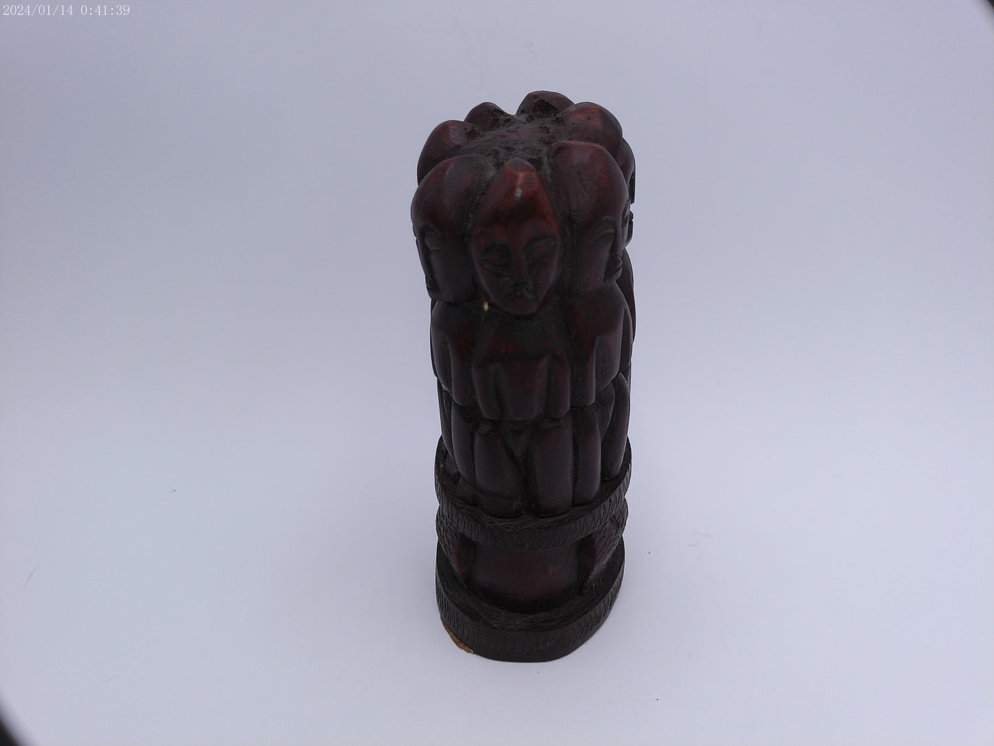African Hand Craved Mahoney Wood Statue