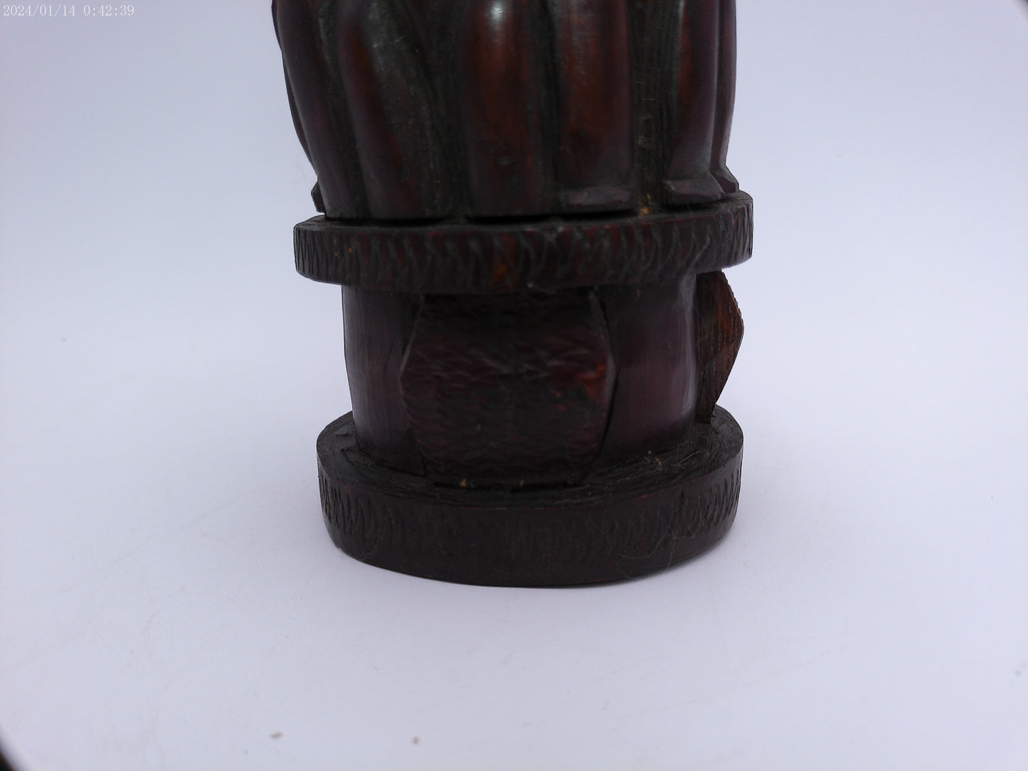 African Hand Craved Mahoney Wood Statue