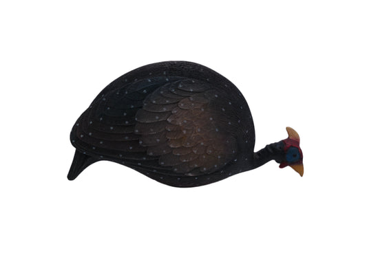 Guinea Fowl, Hand Painted Hard Resin