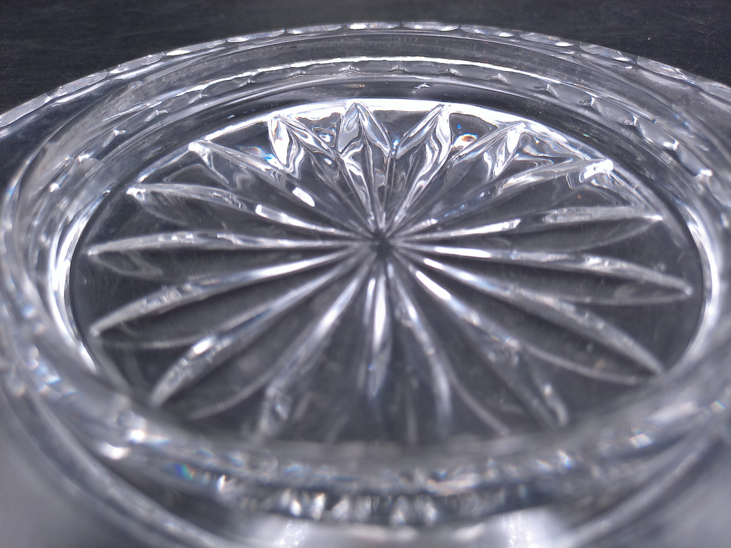 Glass Bottle Top With Bird and Glass plate Misc Items