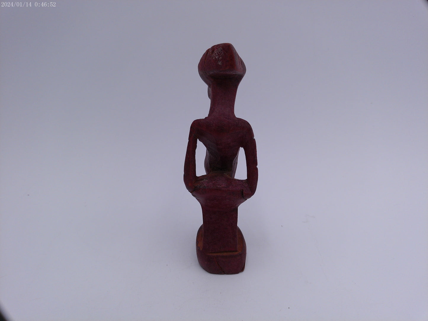 Wood Statue of Pregnant Woman Hand Made in Kenya Besmo Product