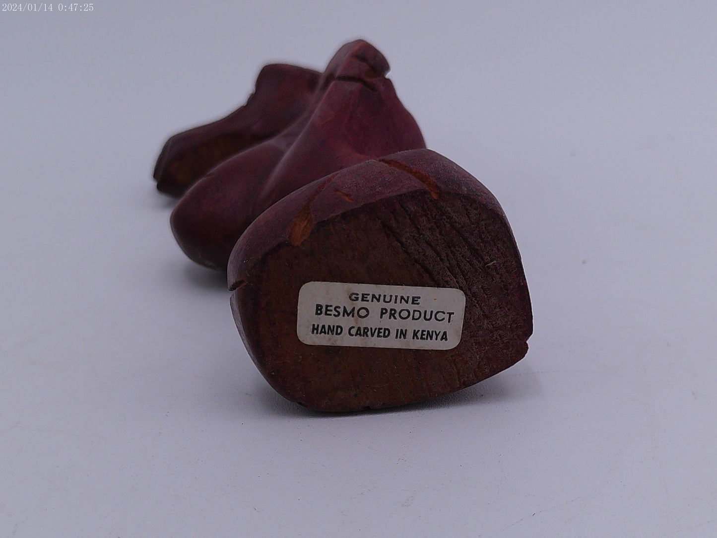 Wood Statue of Pregnant Woman Hand Made in Kenya Besmo Product
