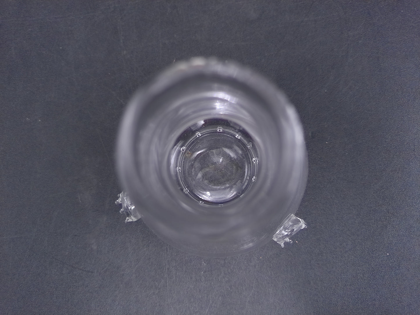 Hand Blown Glass Bud Vases Small Set of 3 Vintage