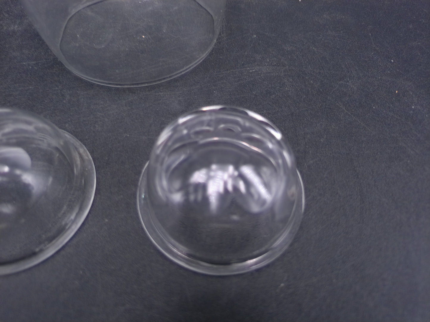 Set of 2 small Glass bowls and a small Drinking glass Vintage