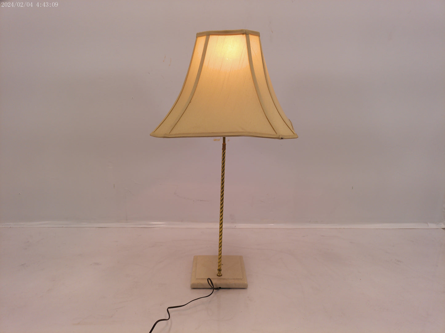 Tall Lamp Metal Stand Marble base