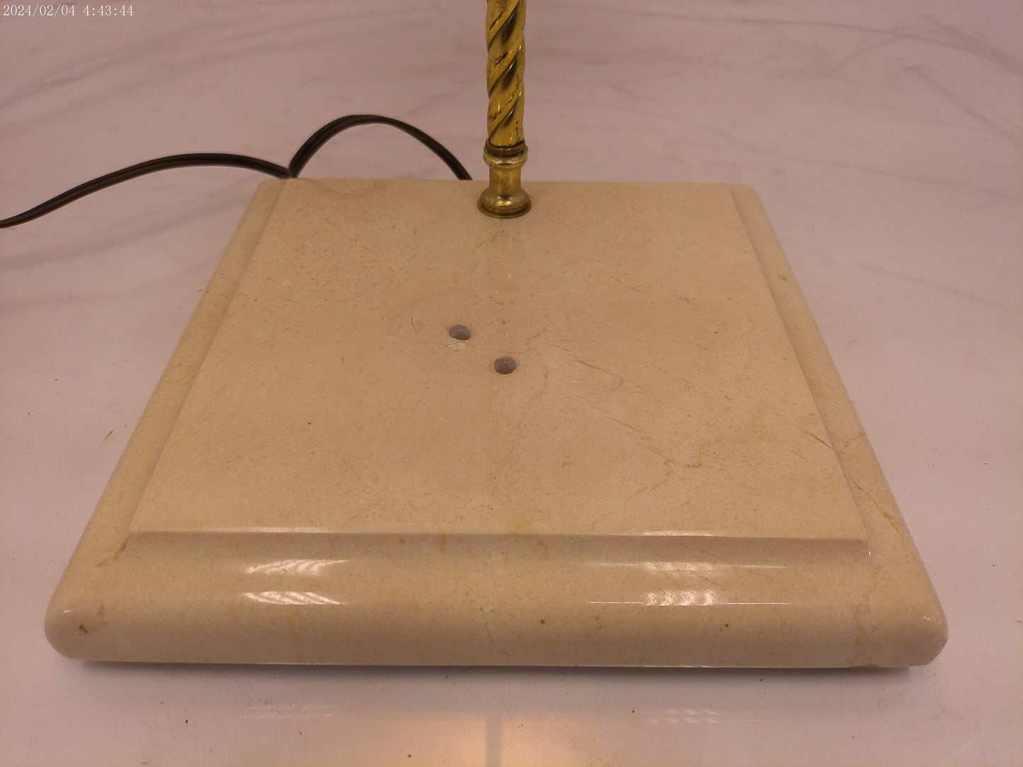 Tall Lamp Metal Stand Marble base